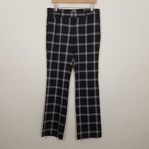 Express Black and White Plaid Pants